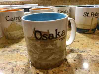 Starbucks OSAKA Icon Series Mug 2009 MIC, new w SKU, 16 oz Discontinued - Sold on eBay Dec, 3rd 2019 for $169.95