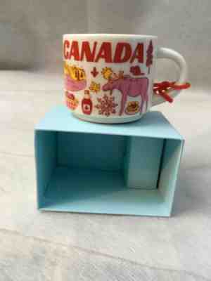 STARBUCKS COFFEE CANADA BEEN THERE 2-OZ MINI MUG ORNAMENT - NEW - Sold on eBay Dec, 3rd 2019 for $20.00