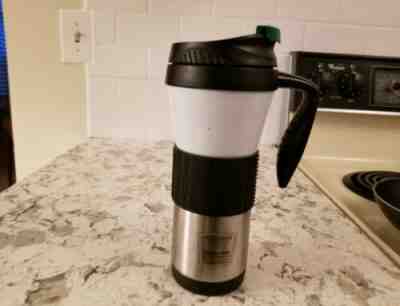 Starbucks White  Stainless Steel  Miller Tumbler 16oz  2010 - Sold on eBay Dec, 3rd 2019 for $24.99