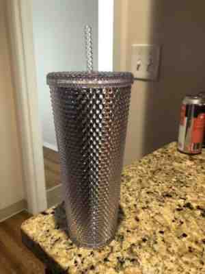 STARBUCKS 2019 White Studded Cold Cup Tumbler WINTER HOLIDAY 24 oz - Sold on eBay Dec, 3rd 2019 for $29.00