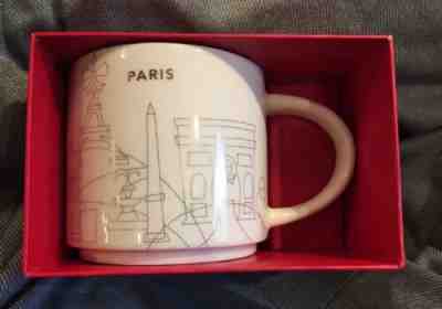 Starbucks Paris Mug YAH France Christmas Gold Cup Holiday You Are Here 2016 new