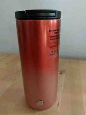 NEW Starbucks Holiday 2019 Red Silver Glitter Ombre Stainless Steel Tumbler 12oz - Sold on eBay Dec, 3rd 2019 for $21.00