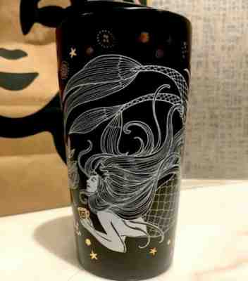 Starbucks 2019 Holiday Travel Mug Mermaid Siren NEW - Sold on eBay Dec, 3rd 2019 for $29.95