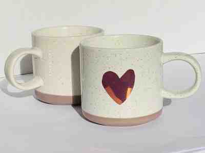 NEW STARBUCKS 2017 Holiday Heart of Gold Limited Edition Mug Cup SET OF 2  - Sold on eBay Dec, 2nd 2019 for $24.99