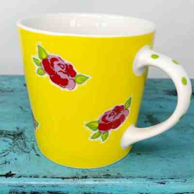 Starbucks 2004 Barista Mug Cup Coffee Yellow Floral Green Dots 24OZ RARE MINT - Sold on eBay Dec, 2nd 2019 for $49.99
