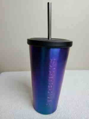 Starbucks Iridescent Purple Stainless Steel Tumbler 16 oz NWT Cold Cup  2015 - Sold on eBay Dec, 2nd 2019 for $49.00