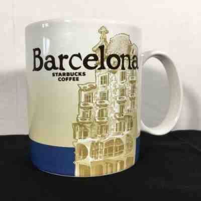 Starbucks Barcelona Global Icon Series City Coffee Mug 16 oz Spain 2015 New