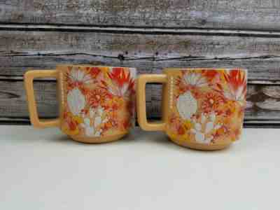 Lot of 2 Starbucks 2019 Stacking Pink Cactus Flower Ceramic Coffee Tea Mug 14 Oz - Sold on eBay Dec, 2nd 2019 for $22.00