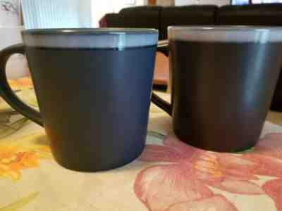 STARBUCKS 2009 14 oz Blue Ceramic Coffee Tea Mug Matte Finish , SET OF 2 (58) - Sold on eBay Dec, 2nd 2019 for $30.00