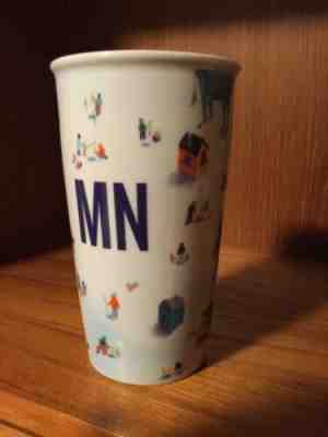 Starbucks Minnesota MN Winter Ice Fishing Travel Coffee Mug 12 Oz New With SKU - Sold on eBay Dec, 2nd 2019 for $30.00