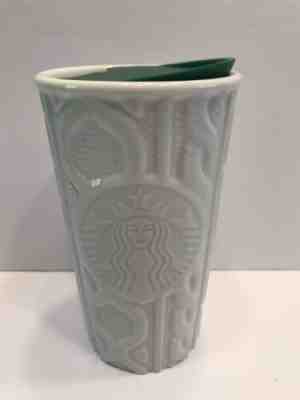 STARBUCKS 2016 SIREN CABLE KNIT SWEATER - INSULATED TRAVEL MUG/ TUMBLER EUC! - Sold on eBay Dec, 2nd 2019 for $17.49