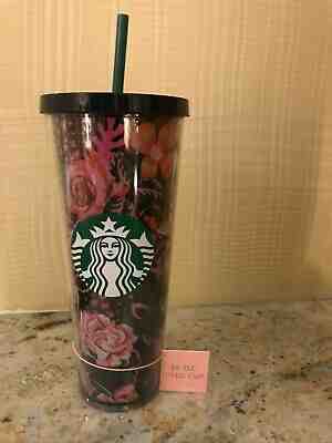 2018 New Starbucks Ban.Do Acrylic Floral Cold Cup 24oz  Now In USA! - Sold on eBay Dec, 2nd 2019 for $39.95