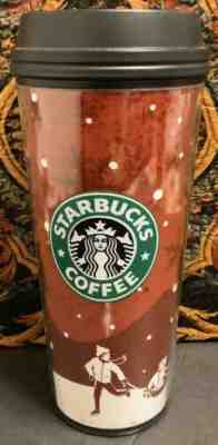 Starbucks Coffee Travel Mug 16 oz Christmas Tumbler Cup 2007 Red Sled - #C10 - Sold on eBay Dec, 2nd 2019 for $17.99