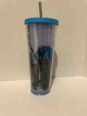 2014 Starbucks Chicago Skyline Cold Cup Tumbler Venti 24 oz RARE - Sold on eBay Dec, 2nd 2019 for $29.90