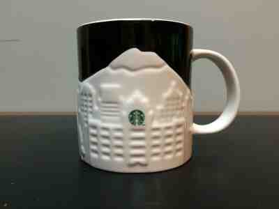 2012 Skyline Relief SEATTLE Starbucks Mug Black White 16 Oz. - Sold on eBay Dec, 2nd 2019 for $17.00