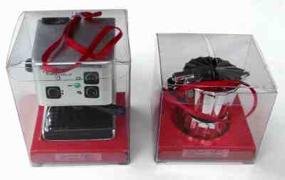 Starbucks Barista & Coffee Pot Christmas Ornaments Espresso Maker 1999 - Sold on eBay Dec, 2nd 2019 for $79.99