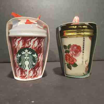 2x Starbucks 2018 Holiday Ornaments HOUNDSTOOTH & BANDO ban.do new - Sold on eBay Dec, 2nd 2019 for $24.99