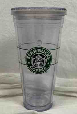 Starbucks Coffee 2009 Clear Acrylic Insulated Tumbler 20 Oz Mark It Cup - Sold on eBay Dec, 2nd 2019 for $17.99