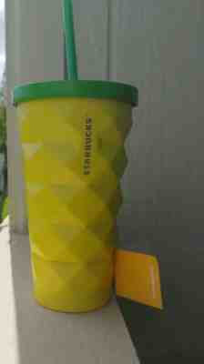 Starbucks 2016 Hawaii Pineapple Tumbler Grande Stainless Steel 16 oz. - New!    - Sold on eBay Dec, 2nd 2019 for $27.30