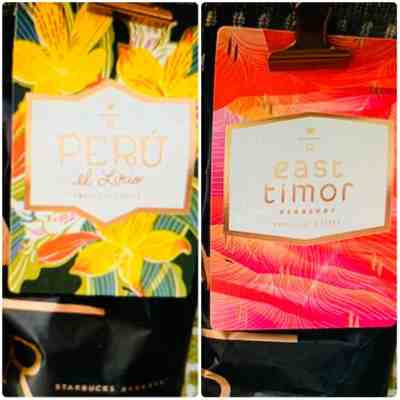 Starbucks Reserve East Timor Peru el Lirio Whole coffee Beans 8.8 oz; 3 bags  - Sold on eBay Dec, 2nd 2019 for $35.00