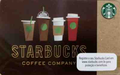 6 Cards Starbucks Brazil Gift Card - Sold on eBay Dec, 2nd 2019 for $25.00