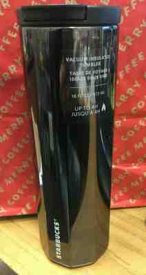 NEW 16 oz Starbucks Gloss Black Decagon Vacuum Insulated Stainless Steel tumbler - Sold on eBay Dec, 2nd 2019 for $22.99