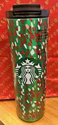 NEW 16 oz Starbucks Green/Red Holiday Vacuum Insulated Stainless Steel tumbler - Sold on eBay Dec, 2nd 2019 for $22.99