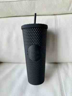 Starbucks Fall 2019 Matte Black Studded Plastic Tumbler Cold Cup - New - Sold on eBay Dec, 2nd 2019 for $70.99