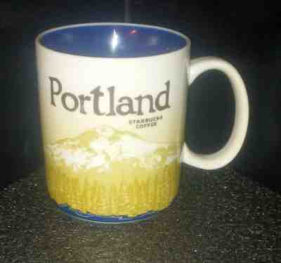 Starbucks Coffee Collectors Series 2012 Portland 16 oz Ceramic Coffee Cup Mug - Sold on eBay Dec, 2nd 2019 for $24.99
