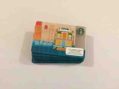 Starbucks 2015  "San Francisco Cable Car Golden Gate Bridge "  Cards Lot Of 25 - Sold on eBay Dec, 2nd 2019 for $19.99