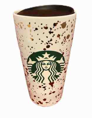 Starbucks 2019 Holiday Confetti Ceramic White and Gold 12 Ounce Tumbler - Sold on eBay Dec, 2nd 2019 for $27.95