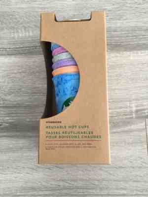 Starbucks Reusable Marble Hot Cup Collection Pack Of 6 W/Lids 16 oz Summer 2019 - Sold on eBay Dec, 2nd 2019 for $16.99