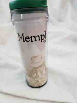 Starbucks Global Icon "Memphis" Blues Player Travel Tumbler w/Lid, 2009, EUC - Sold on eBay Dec, 2nd 2019 for $24.95