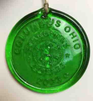 Starbucks Coffee Glass Columbus Ohio 2003 Ornament - Sold on eBay Dec, 2nd 2019 for $19.99