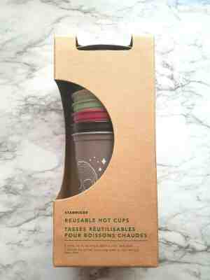 Starbucks 2019 Halloween Edition Reusable Hot Cups 6 Pack Set - 16 oz each - Sold on eBay Dec, 2nd 2019 for $25.49