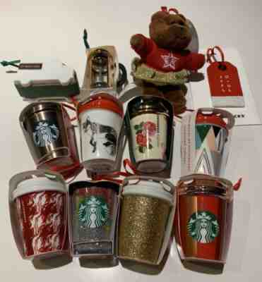 Starbucks Holiday Ornaments Lot Of 12 New Free Ship - Sold on eBay Dec, 2nd 2019 for $89.88