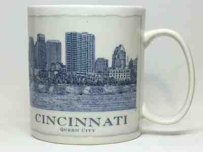 Cincinnati Starbucks 2007 City Mug Coffee Cup - 18oz Ceramic - Sold on eBay Dec, 2nd 2019 for $19.99