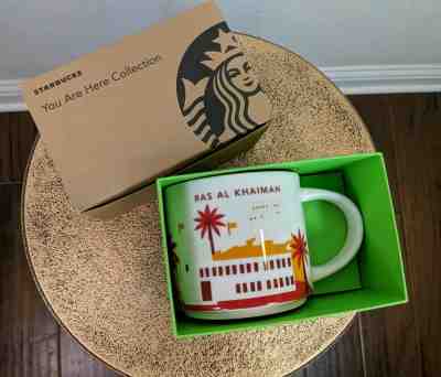 Starbucks Ras Al Khaimah Mug You Are Here United Arab Emirates Coffee New in Box - Sold on eBay Dec, 2nd 2019 for $34.99