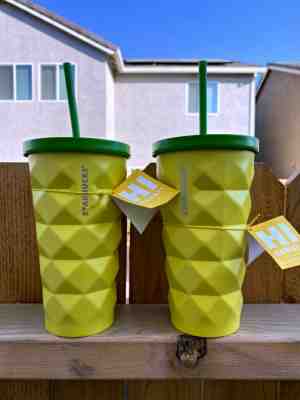 Starbucks Pineapple tumbler - Set of 2 - Sold on eBay Dec, 2nd 2019 for $50.00