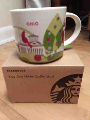 Starbucks Ohio You Are Here YAH Series Coffee Mug 14oz Cup State Guitar 2013 - Sold on eBay Dec, 2nd 2019 for $25.30