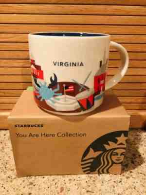 Starbucks Virginia you Are Here Coffee Mug Cup 14 Oz NEW YAH - Sold on eBay Dec, 2nd 2019 for $26.99