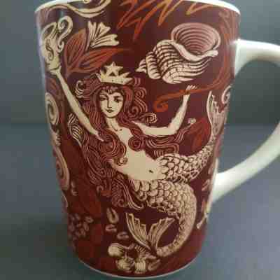 Starbucks Coffee Mug Split Tail Mermaid Brown Copper Siren 35th Anniversary 2007 - Sold on eBay Dec, 2nd 2019 for $23.99