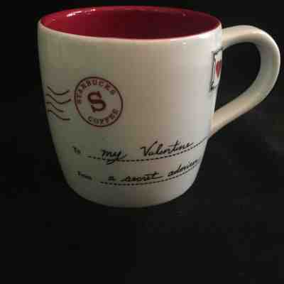 Starbucks 2010 To My Valentine From a Secret Admirer Mug Envelope Cup Heart - Sold on eBay Dec, 2nd 2019 for $15.00