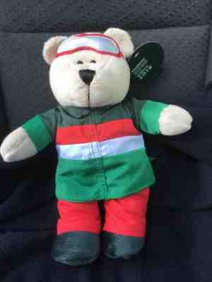Starbucks Bearista Christmas Boy Bear Holiday 2019 Plush Red & Green 10" New  - Sold on eBay Dec, 2nd 2019 for $25.00