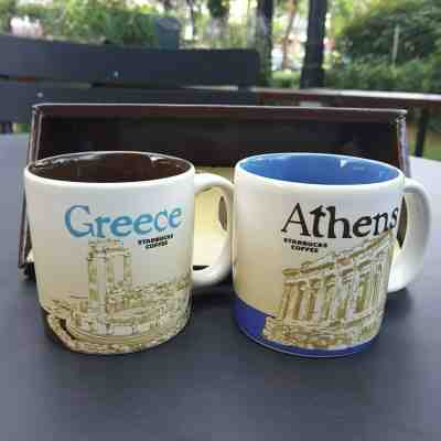 2 Demitasse Starbucks City Mugs 3 oz Global icon city, GREECE & ATHENS, New - Sold on eBay Dec, 2nd 2019 for $33.00