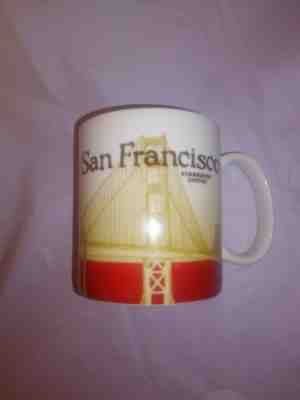 Starbucks San Francisco Global Icon 2011 Coffee Mug Golden Gate Bridge Red Cup - Sold on eBay Dec, 5th 2019 for $19.77