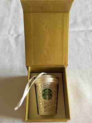 Original Starbucks Swarovski Holiday Ornament MIB - Sold on eBay Dec, 5th 2019 for $130.00