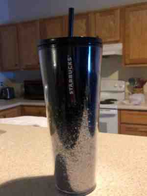 NEW Starbucks  Cold Cup 24 Oz Glitter Christmas 2020 Black/glitter - Sold on eBay Dec, 5th 2019 for $28.00