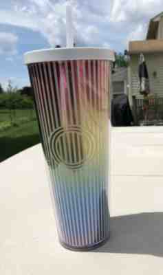NEW Starbucks Summer Cold Cup Love Pride Stripe Rainbow Reusable Tumbler 24oz - Sold on eBay Dec, 5th 2019 for $22.95