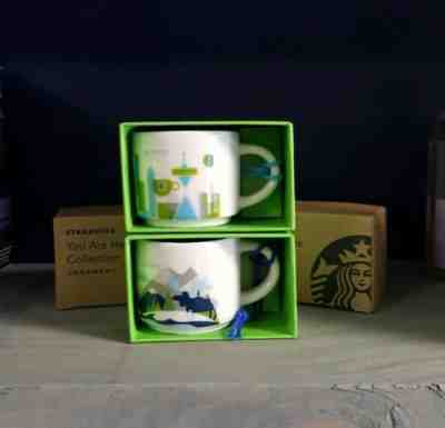 Starbucks You Are Here Collection Ornament SEATTLE & ALASKA 2 oz Mini Mug - Sold on eBay Dec, 5th 2019 for $20.00